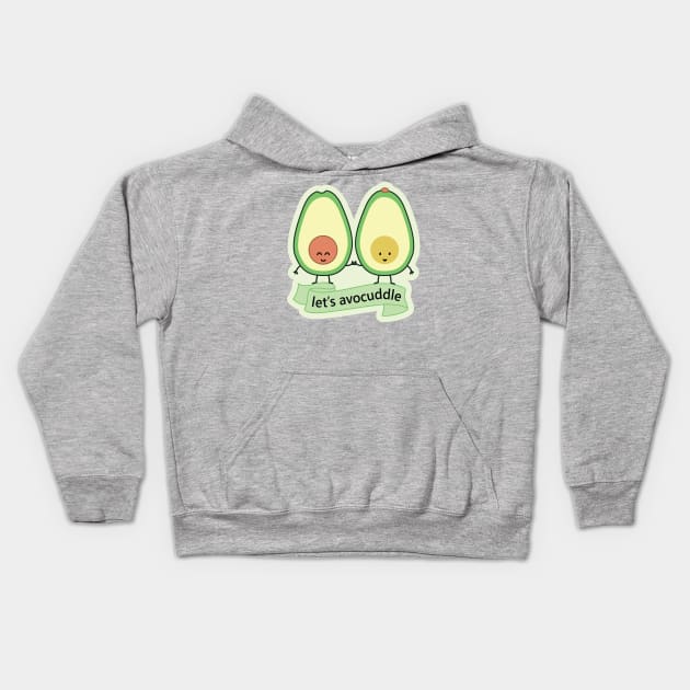 let's avocuddle | by queenie's cards Kids Hoodie by queenie's cards